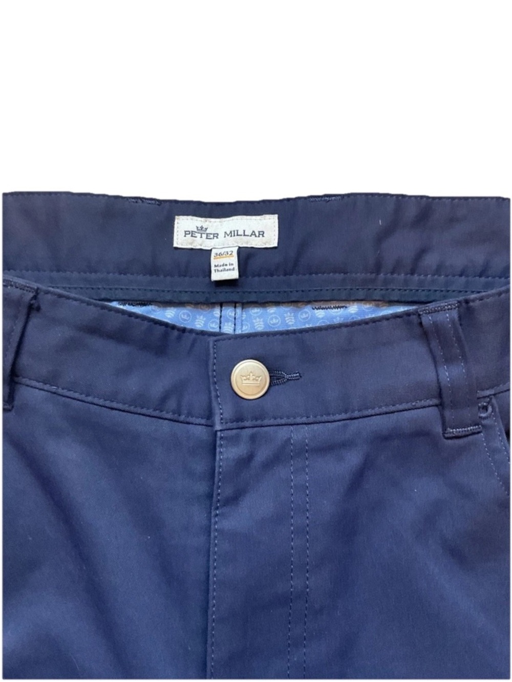 Peter Millar Men's Performance 5-Pocket Pants In Navy Size 36x32 - Picture 3 of 14